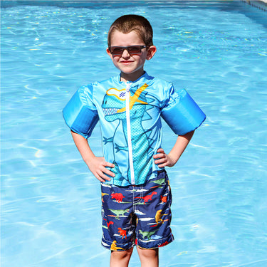 Lil’ Splashers Swim Shirt Floaties – Confidence, Comfort & Fun in the Water! 🦖🦄💦 - 50548 and 50549