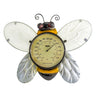 A decorative bee-themed wall thermometer with iron and glass details, featuring a large analog display in the center.