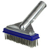 5" Steel bristle pool brush for algae. 
