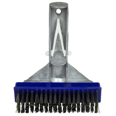 5" Steel bristle pool brush for algae. 