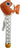 Orange and white clownfish thermometer