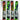 Active Xtreme Dive Sticks  4pk, with fun designs.  2 red, yellow, black and white. 2 green, blue, black and white
