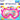 Childs Swim Mask Pink with Unicorns