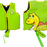 Dino Swim Vest for children  - Green swim vest with yellow dinosaur. Ages 1-3, 24-40lbs.