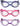 3 pack of children's swim goggles themed with fish  Blue pair has a shark, Pink pair has a pink fish and light purple pair had a purple clown fish. All 3 laid out on a white background.