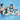 Mommy and us dual baby float. underwater characters on design with a brown fish, yellow puffer fish & red starfish that can be removed and babies can play with them. built in tray in the middle gives a place for small toys. Shown with mom and dad in the pool with 2 babies riding the float.