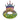 Inflatable pool ring with a crown design on a white background