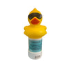 Yellow Derby Duck Spa Chemical Dispenser with Black Sunglasses