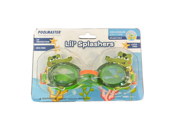 Lil Splashers goggles for children green alligator theme