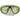 Adult Nitro Sport Mask with yellow and black trim around eyes