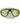 Adult Nitro Sport Mask with yellow and black trim around eyes
