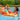 Orange Jr. Waterbug Lounge in water