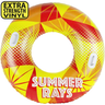 Inflatable pool tube with 'Summer Rays' design and 'Extra Strength Vinyl' text on a white background