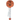 Basketball-shaped thermometer with NBA logo on a white background