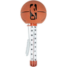 Basketball-shaped thermometer with NBA logo on a white background
