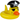 Pirate-themed inflatable rubber duck with a black hat and eye patch on a white background