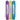 Three colorful thermometer sticks on a white background