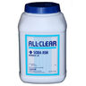 Container of All-Clear Soda Ash on a white background