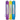 Three colorful thermometer sticks on a white background