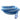 Long, blue plastic hose on a white background