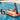 Pirate Boat with Flag in water