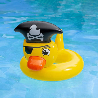 Floating Pirate Duck Inflatable Tube in Water