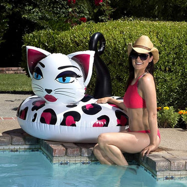 48" Pretty Kitty Tube with blue eyes