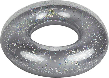 36" Silver Glitter Tube, close up view