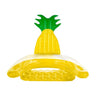 Inflatable pineapple-shaped pool float on a white background