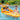 Inflatable Orange and yellow Waterbug Lounge
