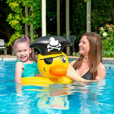 Yellow Pirate Duck Tube in Water