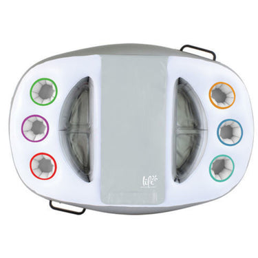 Deluxe Floating Spa bar empty on white background
