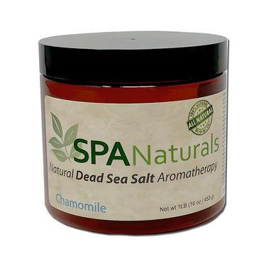 Jar of SPA Naturals Natural Dead Sea Salt Aromatherapy on a white background
