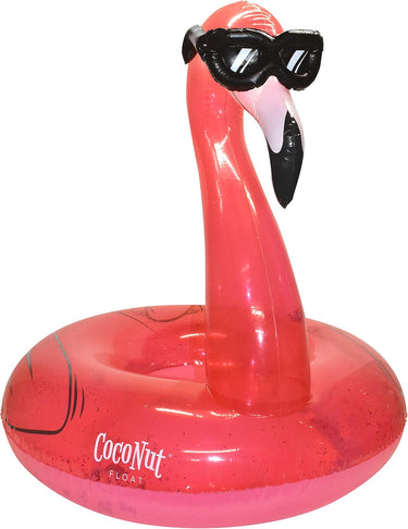 Flamingo with Shades Pool Float – Inflatable Pool Ring – Durable Long Lasting Lounge Tube and Water Toy - ages 8+ years