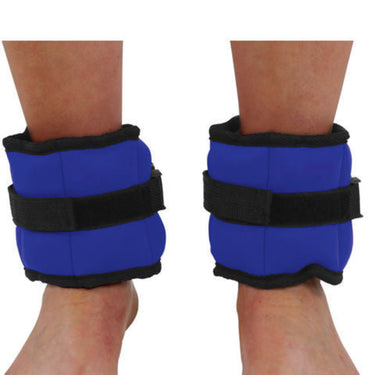 blue and black ankle weights 