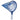 Blue net with white handle and cone shaped net