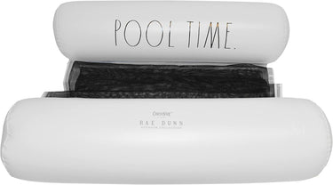 White hammock float by Rae Dunn with Pool Time text