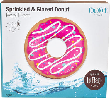 Sprinkled and Pink Glazed Donut Float in box
