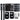 set of 2 black security straps and other components laid out on white background 