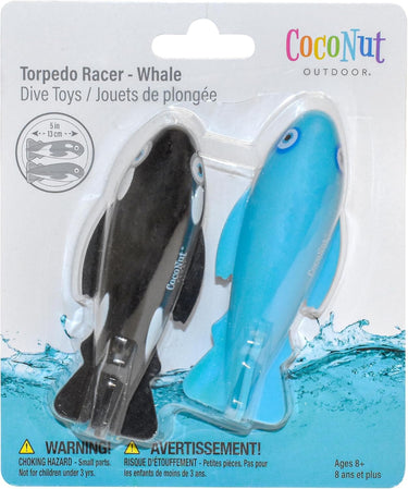 Torpedo Racer - Whale - 2 pack. Orca whale and Blue Whale
